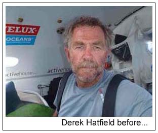 DEREK HATFIELD SHAVES OFF ICONIC MOUSTACHE TO MARK EQUATOR CROSSING